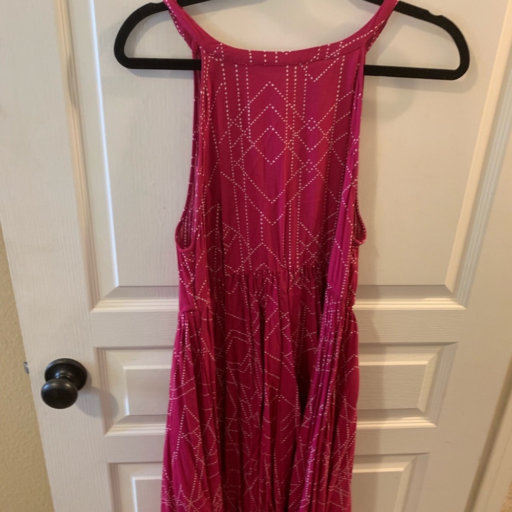 Pink patterned dress